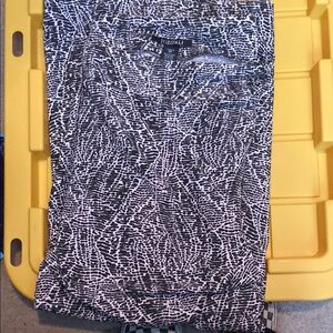 Black and White Patterned Skirt